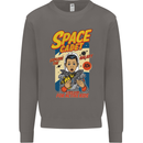 Space Cadet Explore the Galaxy Astronaut Mens Sweatshirt Jumper Charcoal