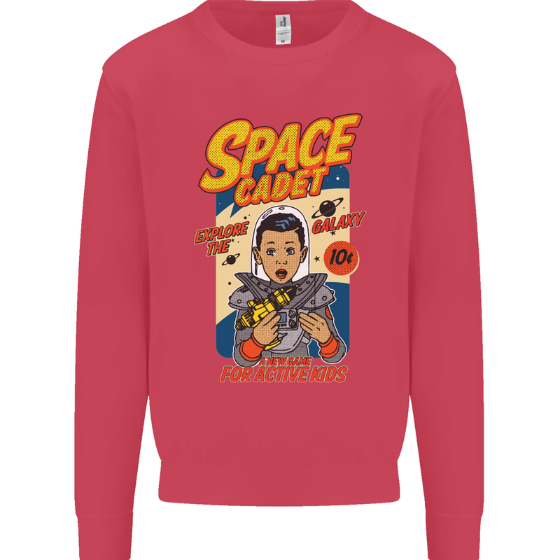 Space Cadet Explore the Galaxy Astronaut Mens Sweatshirt Jumper Heliconia