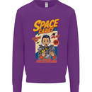 Space Cadet Explore the Galaxy Astronaut Mens Sweatshirt Jumper Purple