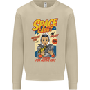 Space Cadet Explore the Galaxy Astronaut Mens Sweatshirt Jumper Sand