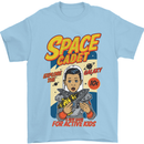 Space Cadet Explore the Galaxy Astronaut Mens T-Shirt Cotton Gildan Light Blue