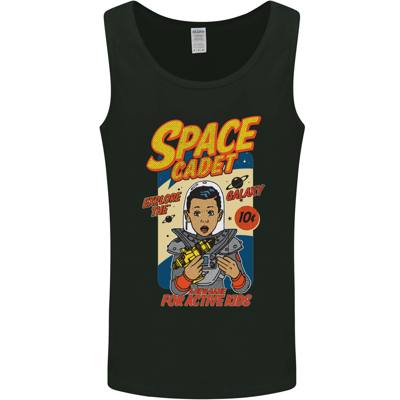 Space Cadet Explore the Galaxy Astronaut Mens Vest Tank Top Black