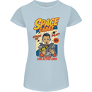 Space Cadet Explore the Galaxy Astronaut Womens Petite Cut T-Shirt Light Blue