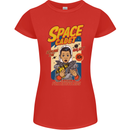 Space Cadet Explore the Galaxy Astronaut Womens Petite Cut T-Shirt Red