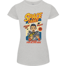 Space Cadet Explore the Galaxy Astronaut Womens Petite Cut T-Shirt Sports Grey