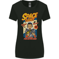 Space Cadet Explore the Galaxy Astronaut Womens Wider Cut T-Shirt Black