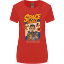 Space Cadet Explore the Galaxy Astronaut Womens Wider Cut T-Shirt Red