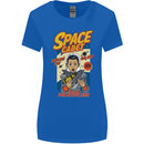 Space Cadet Explore the Galaxy Astronaut Womens Wider Cut T-Shirt Royal Blue