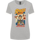 Space Cadet Explore the Galaxy Astronaut Womens Wider Cut T-Shirt Sports Grey