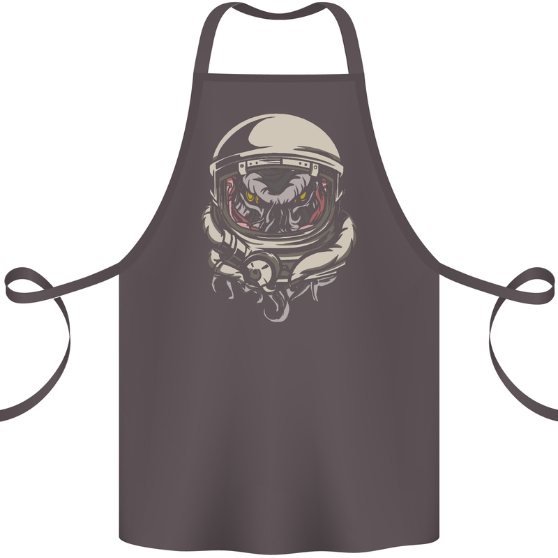Space Cthulhu Kraken Cotton Apron 100% Organic Dark Grey
