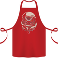 Space Cthulhu Kraken Cotton Apron 100% Organic Red
