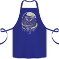 Space Cthulhu Kraken Cotton Apron 100% Organic Royal Blue