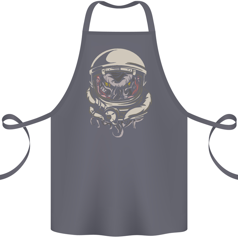 Space Cthulhu Kraken Cotton Apron 100% Organic Steel