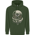 Space Cthulhu Kraken Mens 80% Cotton Hoodie Forest Green