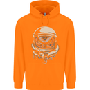 Space Cthulhu Kraken Mens 80% Cotton Hoodie Orange