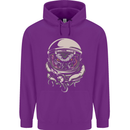 Space Cthulhu Kraken Mens 80% Cotton Hoodie Purple
