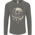 Space Cthulhu Kraken Mens Long Sleeve T-Shirt Charcoal