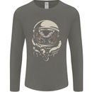 Space Cthulhu Kraken Mens Long Sleeve T-Shirt Charcoal