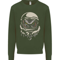 Space Cthulhu Kraken Mens Sweatshirt Jumper Forest Green