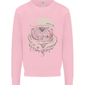 Space Cthulhu Kraken Mens Sweatshirt Jumper Light Pink