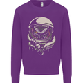 Space Cthulhu Kraken Mens Sweatshirt Jumper Purple