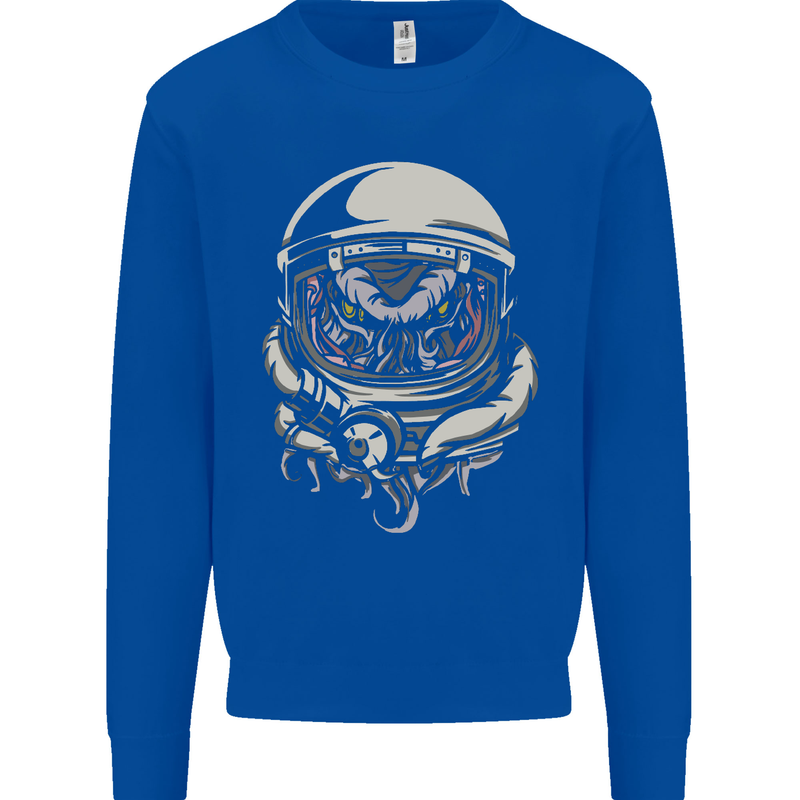 Space Cthulhu Kraken Mens Sweatshirt Jumper Royal Blue