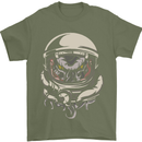 Space Cthulhu Kraken Mens T-Shirt Cotton Gildan Military Green