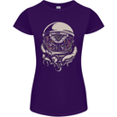Space Cthulhu Kraken Womens Petite Cut T-Shirt Purple