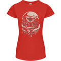 Space Cthulhu Kraken Womens Petite Cut T-Shirt Red