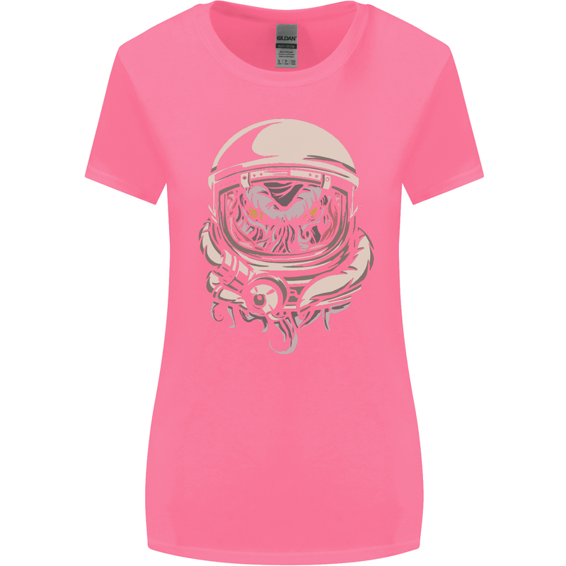 Space Cthulhu Kraken Womens Wider Cut T-Shirt Azalea