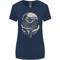 Space Cthulhu Kraken Womens Wider Cut T-Shirt Navy Blue
