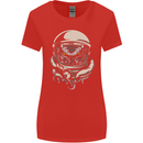 Space Cthulhu Kraken Womens Wider Cut T-Shirt Red