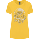 Space Cthulhu Kraken Womens Wider Cut T-Shirt Yellow