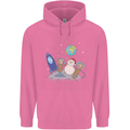 Space Monkeys Aliens UFO Christmas Snowman Mens 80% Cotton Hoodie Azelea
