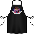 Space Planet Dessert Funny Food Cotton Apron 100% Organic Black