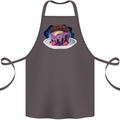 Space Planet Dessert Funny Food Cotton Apron 100% Organic Dark Grey