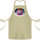 Space Planet Dessert Funny Food Cotton Apron 100% Organic Khaki