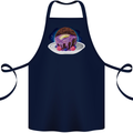 Space Planet Dessert Funny Food Cotton Apron 100% Organic Navy Blue