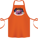 Space Planet Dessert Funny Food Cotton Apron 100% Organic Orange