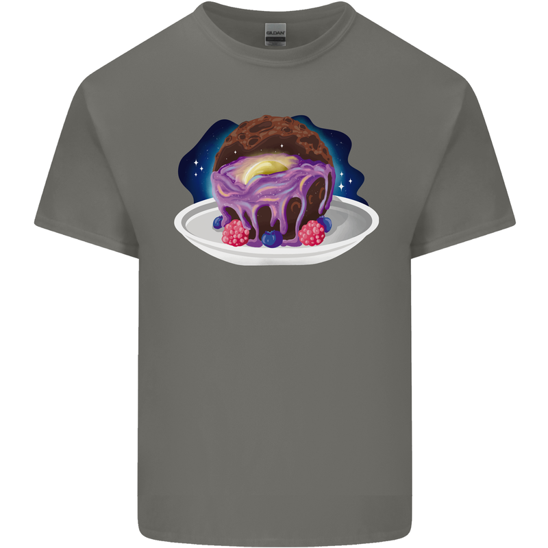 Space Planet Dessert Funny Food Kids T-Shirt Childrens Charcoal