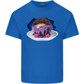 Space Planet Dessert Funny Food Kids T-Shirt Childrens Royal Blue