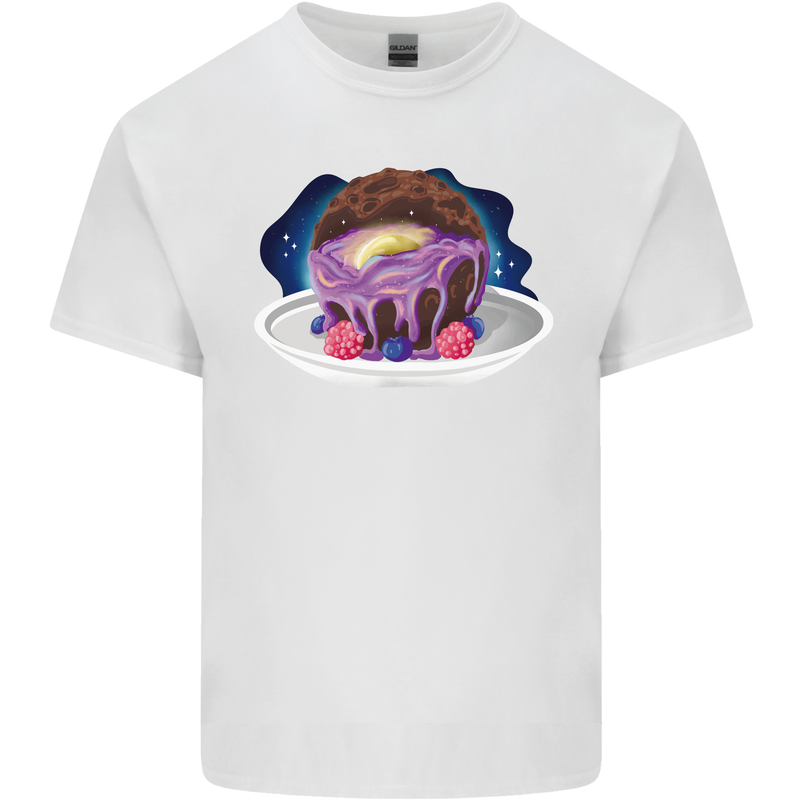 Space Planet Dessert Funny Food Kids T-Shirt Childrens White