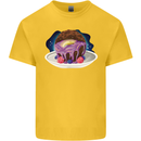 Space Planet Dessert Funny Food Kids T-Shirt Childrens Yellow