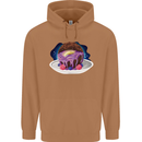 Space Planet Dessert Funny Food Mens 80% Cotton Hoodie Caramel Latte