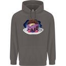 Space Planet Dessert Funny Food Mens 80% Cotton Hoodie Charcoal