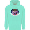 Space Planet Dessert Funny Food Mens 80% Cotton Hoodie Peppermint