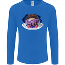 Space Planet Dessert Funny Food Mens Long Sleeve T-Shirt Royal Blue