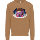 Space Planet Dessert Funny Food Mens Sweatshirt Jumper Caramel Latte