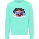 Space Planet Dessert Funny Food Mens Sweatshirt Jumper Peppermint