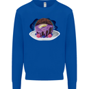 Space Planet Dessert Funny Food Mens Sweatshirt Jumper Royal Blue